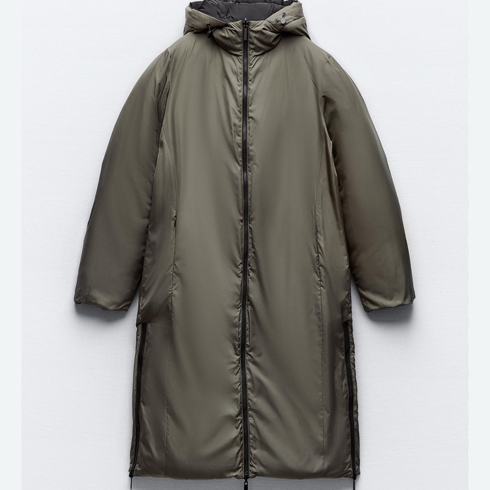 ZARA Reversible Anorak Puffer Jacket sz. S - Picture 7 of 8